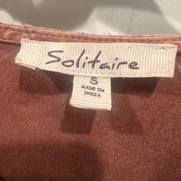 Solitaire brand, long sleeve, bohemian style blouse - Picture 2 of 7